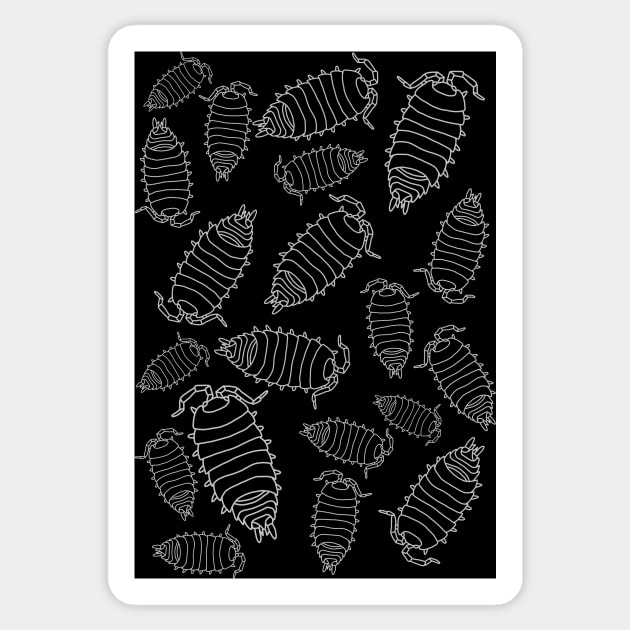 Isopod pattern Sticker by Artbychb